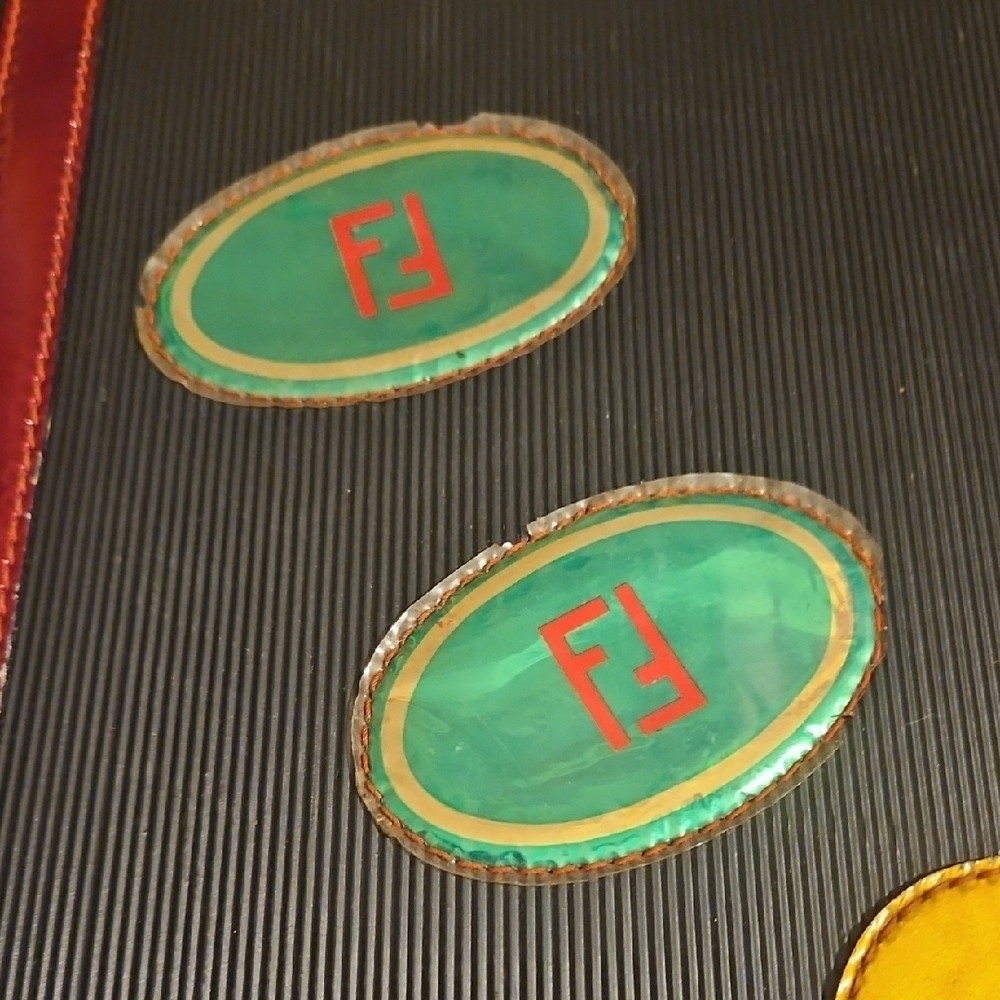 Fendi Black and Red Travel Bag with Blue and Yellow Accents - Picture 13 of 14